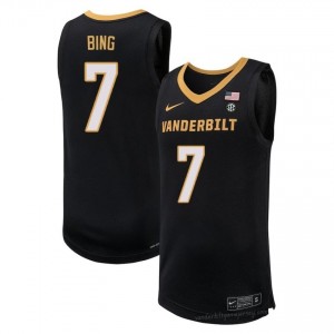 Vanderbilt Commodores #7 Chandler Bing Black Jersey | Premium Stitched Men's Basketball Edition 86396106