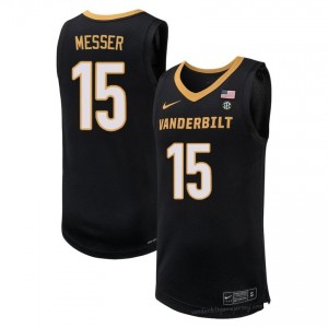 Vanderbilt Commodores #15 Coleson Messer Black Jersey | Premium Stitched Men's Basketball Edition 59610231