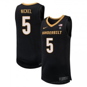 Vanderbilt Commodores #5 Tyler Nickel Black Jersey | Premium Stitched Men's Basketball Edition 73949481