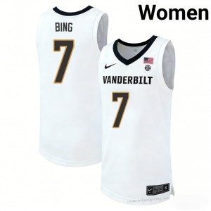 Vanderbilt Commodores Chandler Bing #7 White Women's Basketball NCAA Jersey | Collector's Grade 99681973