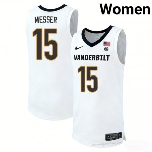 Vanderbilt Commodores Coleson Messer #15 White Women's Basketball University Jersey | Collector's Grade 50240639