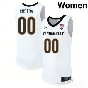 Vanderbilt Commodores Custom #00 White Women's Basketball NCAA Jersey | Collector's Grade 85695919