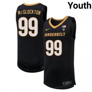 #99 Devin McGlockton Commodores Black Jersey | Official Style Youth College Hoops 88837241